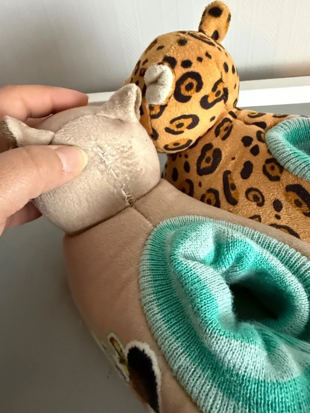 Disney Encanto Antonio's Animals Kids Plush Slippers size 11/12